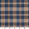 Blue Plaid Linen Look Woven Pattern Upholstery Fabric by The Yard - SKU: Helix Indigo